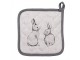 Béžová bavlněná chňapka - podložka s králíčkem Bunny Buddies - 20*20 cm Clayre & Eef