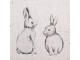 Béžová textilní uterka s králíčkem Bunny Buddies - 50*70 cm Clayre & Eef