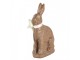 Dekorace čokoládový králík s mašlí - 9*4*13 cm Clayre & Eef
