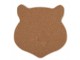 Keramicko-korková podložka pod nádobí hnědá kočka - 20*20*1 cm Clayre & Eef