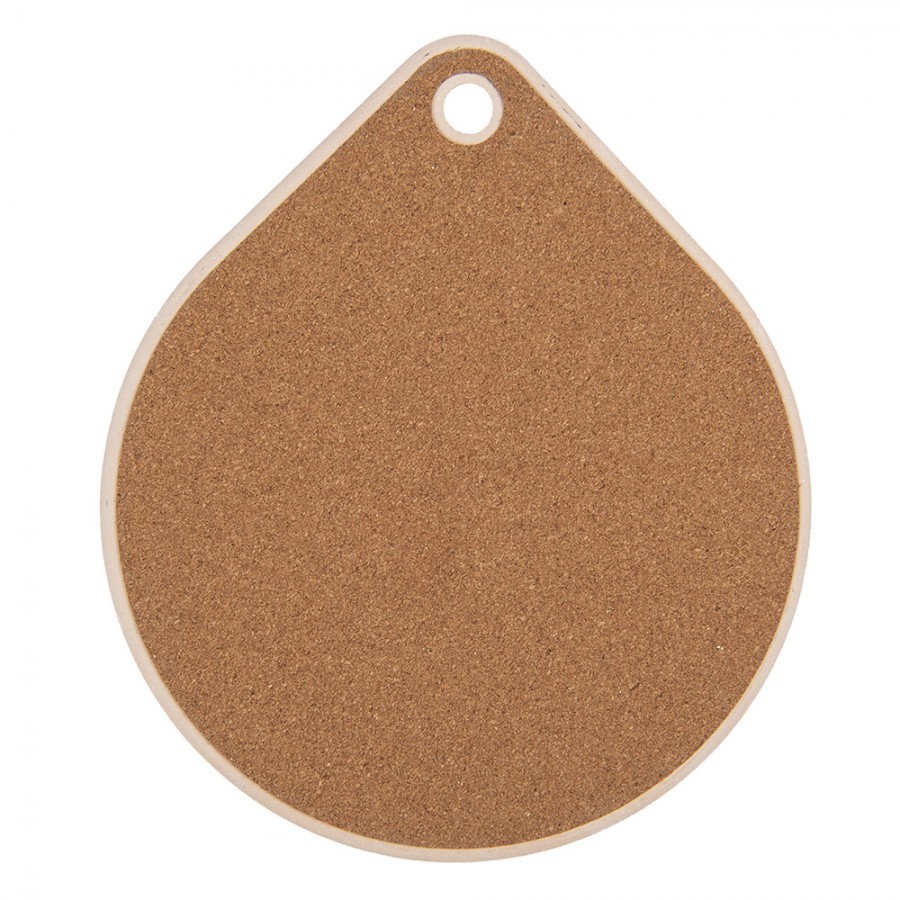 Keramicko-korková podložka pod nádobí s lučními květy Pastel Coaster - 20*23 cm Clayre & Eef Keramicko-korková podložka pod nádobí s lučními květy Pastel Coaster - 20*23 cm Clayre & Eef