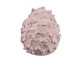 Růžová dekorace vajíčko z květů - Ø 6*7cm Clayre & Eef
