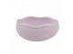 Dekorace králík s mašlí na růžovém vajíčku - 9*13*16 cm Clayre & Eef