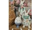 Dekorace králíka se zlatým srdíčkem - 17*14*33 cm Clayre & Eef