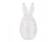 Skleněná dóza s víkem vajíčko s oušky proutěný design - Ø 8*17 cm Clayre & Eef