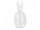 Skleněná dóza s víkem vajíčko s oušky proutěný design - Ø 8*17 cm Clayre & Eef