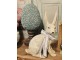 Dekorace béžový sedící králík s mašlí Rabbit Bow - 20*11*28 cm Clayre & Eef
