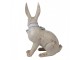 Dekorace béžový sedící králík s mašlí Rabbit Bow - 20*11*28 cm Clayre & Eef