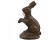 Dekorace čokoládavá figurka králík - 8*4*13 cm Clayre & Eef