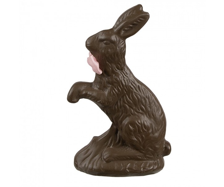 Dekorace čokoládavá figurka králík - 8*4*13 cm Clayre & Eef