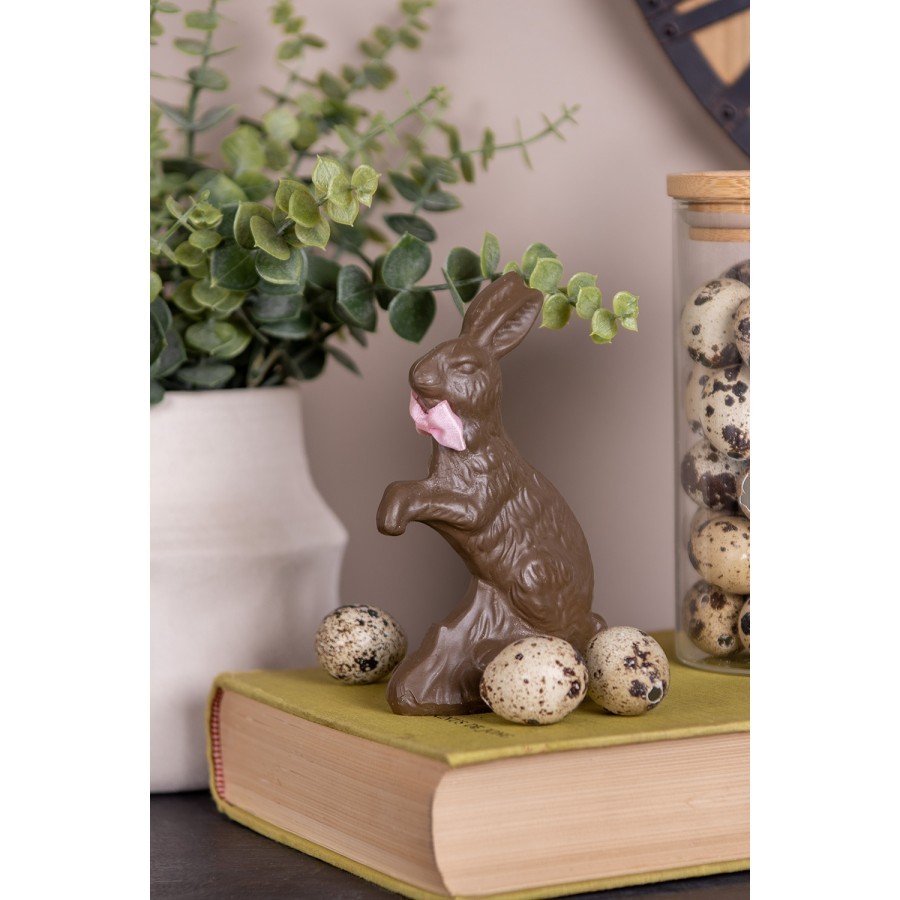 Dekorace čokoládavá figurka králík - 8*4*13 cm Clayre & Eef Dekorace čokoládavá figurka králík - 8*4*13 cm Clayre & Eef