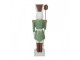 Bílo-zelená dekorace socha králík držící vajíčko XL - 28*23*96 cm Clayre & Eef