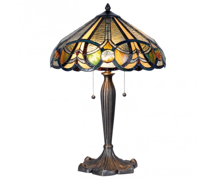 Stolní lampa Tiffany - Ø 41*61 cm 2x E27 Clayre & Eef