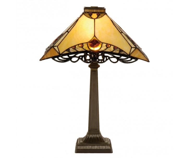 Stolní lampa Tiffany - Ø 50*49 cm 1x E14 Clayre & Eef