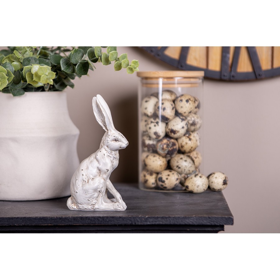 Béžová antik velikonoční dekorace zajíc - 8*5*13 cm Clayre & Eef Béžová antik velikonoční dekorace zajíc - 8*5*13 cm Clayre & Eef