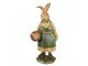 Dekorace figurka králičí žena v zelených šatech - 9*7*20 cm Clayre & Eef