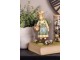 Dekorace figurka králičí žena v zelených šatech - 9*7*20 cm Clayre & Eef