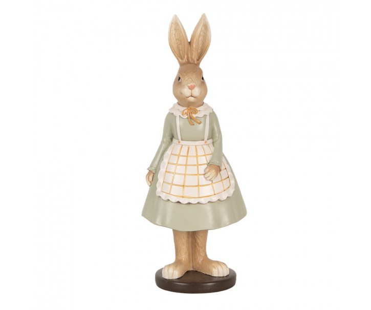 Dekorace králičí žena v šatech - 9*7*22 cm Clayre & Eef