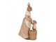 Dekorace králičí žena v šatech s malým králíčkem - 13*10*24 cm Clayre & Eef