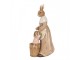 Dekorace králičí žena v šatech s malým králíčkem - 13*10*24 cm Clayre & Eef