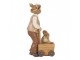 Dekorace figurka králík s malým králíčkem - 12*7*23 cm Clayre & Eef