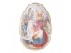 Růžová plechová dóza ve tvaru vajíčka Easter Egg - 8*13*8 cm Clayre & Eef