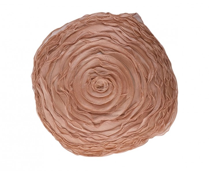 Béžový kulatý polštář ve tvaru květu Bella - Ø 40 cm Mars & More 