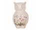 Keramická dekorace sova s lučními květy Flowers of Love L - 14*13*22 cm Clayre & Eef