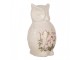 Keramická dekorace sova s lučními květy Flowers of Love L - 14*13*22 cm Clayre & Eef