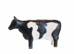 Strakatá antik dekorace kravička Farm unique - 22*5,5*13 cm