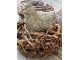 Hnědý květináč věnec z kořenů Root Wood - Ø 30 cm daan kromhout