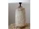 Stolní lampa s dřevěnou základnou a lněným stínidlem Popp - 37*57 cm/ E27 Chic Antique