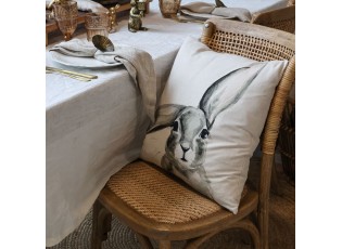 Béžový povlak na polštář s králíčkem Rabbi - 45*45 cm