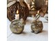 Mosazný antik svícen králík na úzkou svíčku Rabbi - 11*8*9 cm Chic Antique