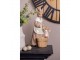 Dekorace králičí žena v šatech s malým králíčkem - 13*10*24 cm Clayre & Eef
