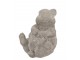 Šedá cementová dekorace sedící králíček Sitting Rabbit - 12*8*11 cm daan kromhout