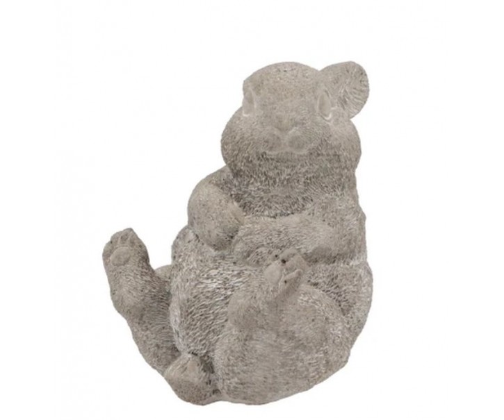 Šedá cementová dekorace sedící králíček Sitting Rabbit - 12*8*11 cm daan kromhout