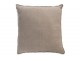 Taupe opraný lněný polštář s třásněmi Stonewashed - 45*10*45 cm J-Line by Jolipa
