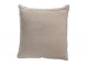 Taupe opraný lněný polštář s třásněmi Stonewashed - 45*10*45 cm J-Line by Jolipa