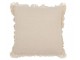 Béžový mušelínový polštář s třásněmi Muslin - 45*10*45 cm J-Line by Jolipa