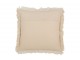 Béžový mušelínový polštář s třásněmi Muslin - 45*10*45 cm J-Line by Jolipa