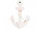 Modro-bílá dřevěná dekorace kotva Anchor Nautic - 22*5*33 cm Clayre & Eef