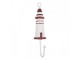 Nástěnný háček zdobený majákem Lighthouse Nautic - 4*4*18 cm Clayre & Eef