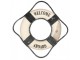 Bílo-modrá dekorace záchranný kruh Lifebuoy Nautic - Ø 31*6 cm Clayre & Eef