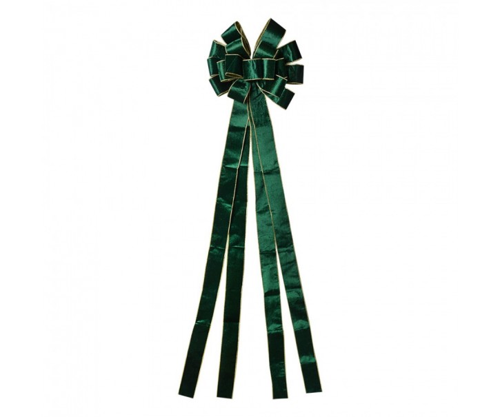 Zelená dekorační mašle Bow - 33*135 cm Clayre & Eef