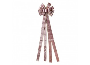 Růžová dekorační mašle Bow - 33*135 cm