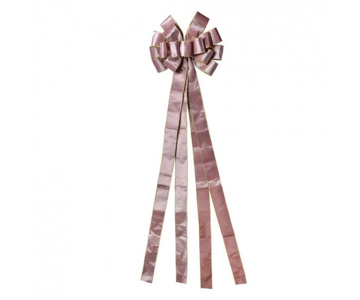 Růžová dekorační mašle Bow - 33*135 cm Clayre & Eef