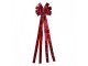 Vínová dekorační mašle Bow - 33*135 cm Clayre & Eef