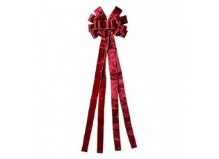 Vínová dekorační mašle Bow - 33*135 cm