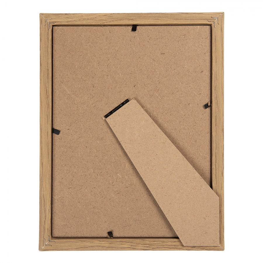 Hnědý dřevěný fotorámeček M - 15*2*20 cm / 13*18 cm Clayre & Eef Hnědý dřevěný fotorámeček M - 15*2*20 cm / 13*18 cm Clayre & Eef
